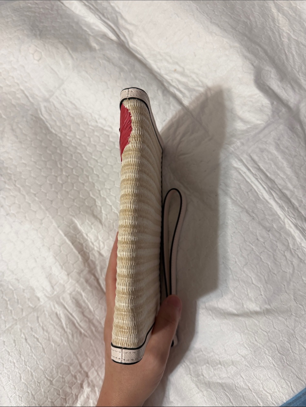 kate spade Raffia Wristlet with Red Ladybug Accents - Picture 3 of 7